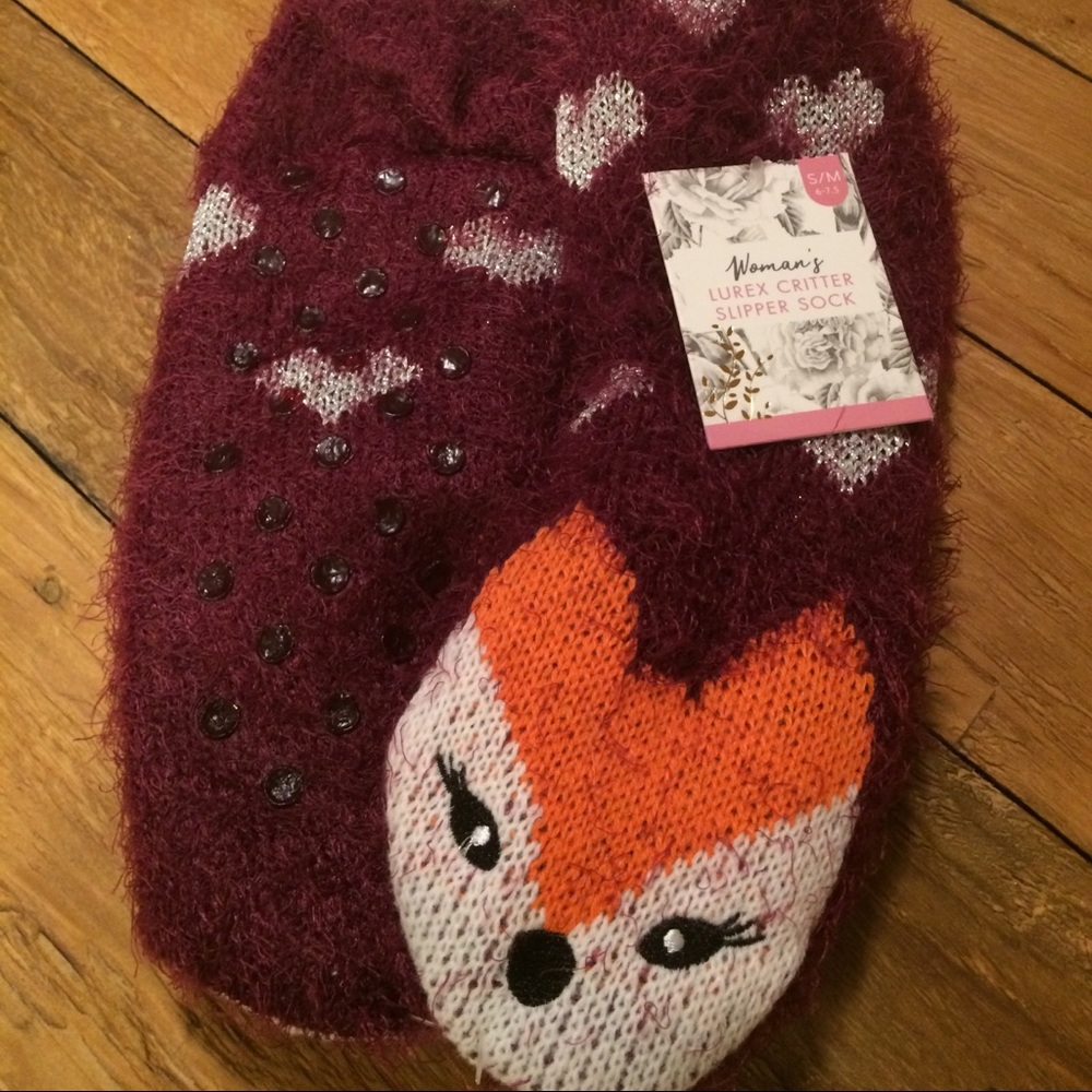 Foxy sock slippers